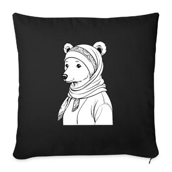 Funny Mama Bear Mother Bear Bear Lover - Sofa pillowcase 17,3'' x 17,3'' (45 x 45 cm) - black - Front