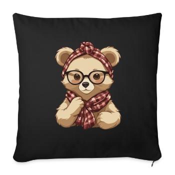 Funny Mama Bear Mother Bear Bear Lover - Sofa pillowcase 17,3'' x 17,3'' (45 x 45 cm) - black - Front