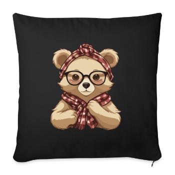 Funny Mama Bear Mother Bear Bear Lover - Sofa pillowcase 17,3'' x 17,3'' (45 x 45 cm) - black - Front