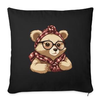 Funny Mama Bear Mother Bear Bear Lover - Sofa pillowcase 17,3'' x 17,3'' (45 x 45 cm) - black - Front