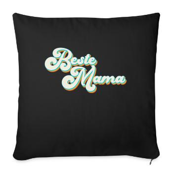 Best Mom Proud Mom Funny Mom Design - Sofa pillowcase 17,3'' x 17,3'' (45 x 45 cm) - black - Front