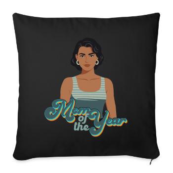 Mother of the Year Funny Mom Proud Mom - Sofa pillowcase 17,3'' x 17,3'' (45 x 45 cm) - black - Front