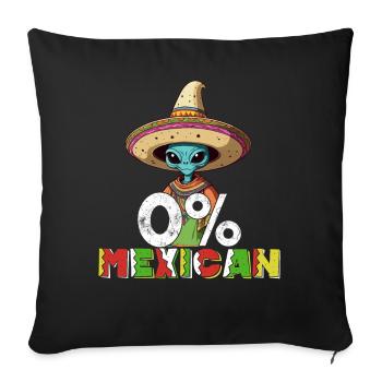 Alien No Mexican Drôle Fiesta Dicton - Housse de coussin décorative 45 x 45 cm - noir - Devant