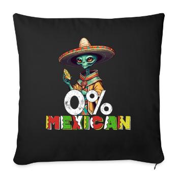 Lustiger Fiesta Spruch Kein Mexikaner Dia De - Housse de coussin décorative 45 x 45 cm - noir - Devant