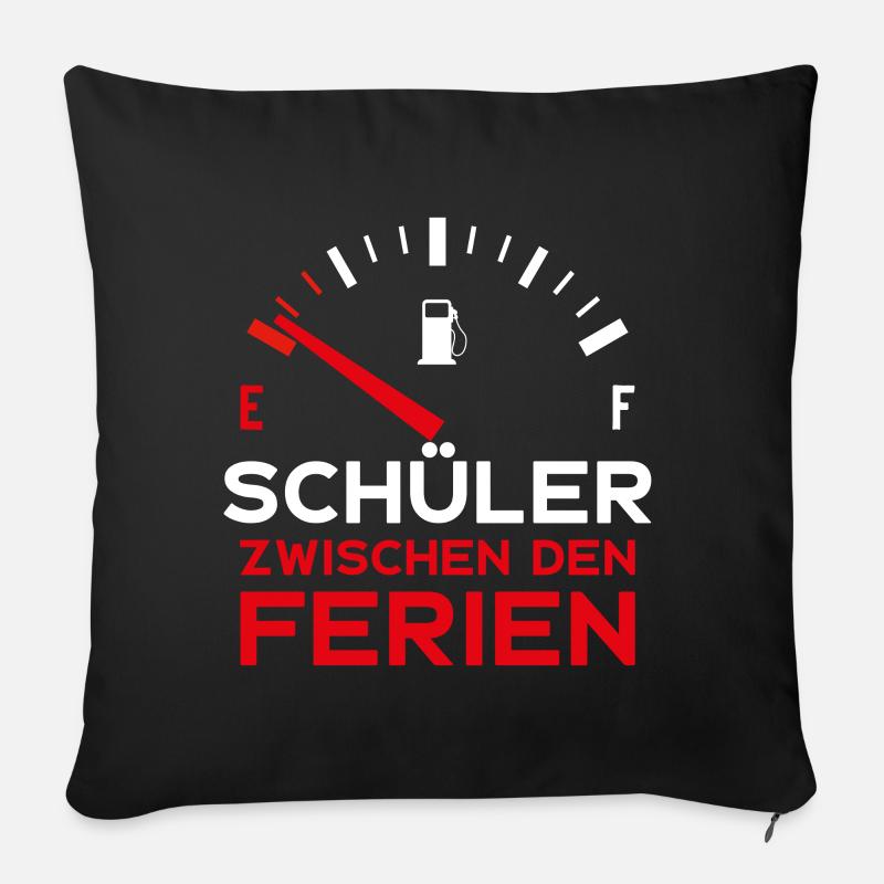 SCHULE LUSTIG SCHÜLER ZWISCHEN DEN FERIEN SCHÜLER - Sofakissenbezug 45 x 45 cm - Schwarz
