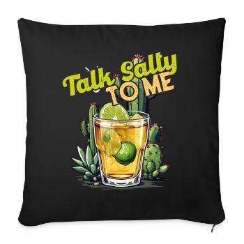 Funny Tequila Saying Cinco De Mayo Design - Sofa pillowcase 17,3'' x 17,3'' (45 x 45 cm) - black - Front