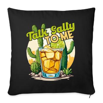 Funny Tequila Saying Cinco De Mayo Mexico - Sofa pillowcase 17,3'' x 17,3'' (45 x 45 cm) - black - Front