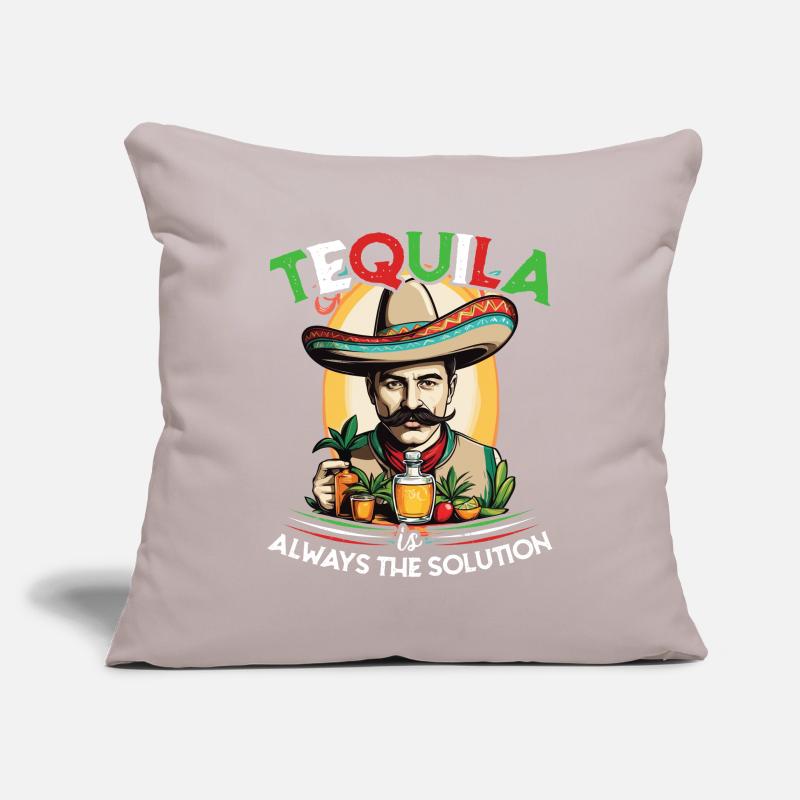 Lustiger Tequila Spruch Cinco de Mayo Mexiko Sofakissenbezug 45 x 45 cm