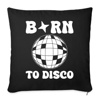 Disco-Liebhaber Professioneller Tänzer - Sofakissenbezug 45 x 45 cm - Schwarz - Vorne