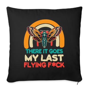 There It Goes My Last Flying F - Sofa pillowcase 17,3'' x 17,3'' (45 x 45 cm) - black - Front