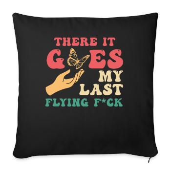 There It Goes My Last Flying F - Sofa pillowcase 17,3'' x 17,3'' (45 x 45 cm) - black - Front