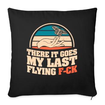 There It Goes My Last Flying F - Sofa pillowcase 17,3'' x 17,3'' (45 x 45 cm) - black - Front