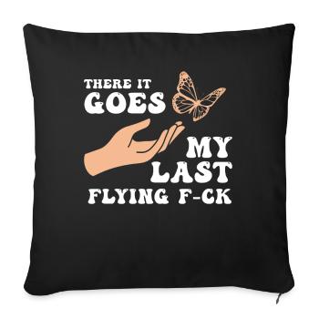 There It Goes My Last Flying F - Sofa pillowcase 17,3'' x 17,3'' (45 x 45 cm) - black - Front