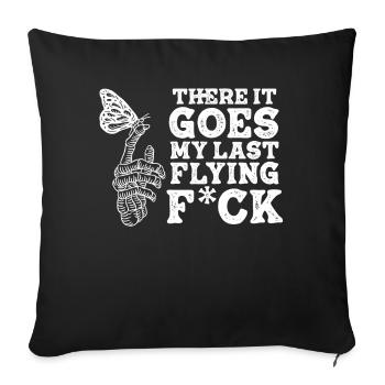 There It Goes My Last Flying F - Sofa pillowcase 17,3'' x 17,3'' (45 x 45 cm) - black - Front