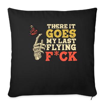 There It Goes My Last Flying F - Sofa pillowcase 17,3'' x 17,3'' (45 x 45 cm) - black - Front
