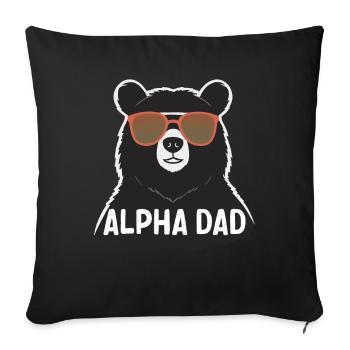 Papa Alpha Drôle Papa Style Parfait - Housse de coussin décorative 45 x 45 cm - noir - Devant