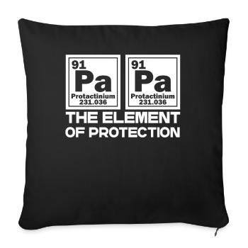 Funny Chemist Dad Chemistry Saying Perfect - Sofa pillowcase 17,3'' x 17,3'' (45 x 45 cm) - black - Front