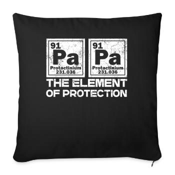 Drôle de chimiste papa Perfect Style fête des pères - Housse de coussin décorative 45 x 45 cm - noir - Devant