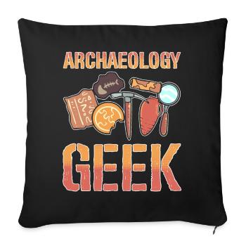 Antike Archäologie Geschichtsprofessor - Sofakissenbezug 45 x 45 cm - Schwarz - Vorne