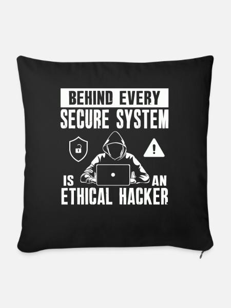 Ethische Hacker-Cybersicherheitsexpertise - Sofakissenbezug 45 x 45 cm - Schwarz