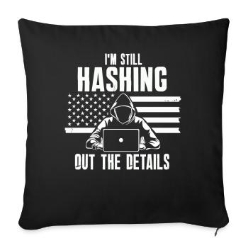 Expertise en cybersécurité des hackers éthiques - Housse de coussin décorative 45 x 45 cm - noir - Devant