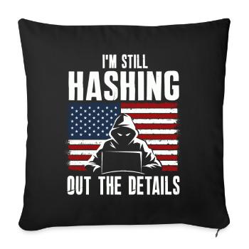Expertise en cybersécurité des hackers éthiques - Housse de coussin décorative 45 x 45 cm - noir - Devant