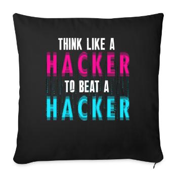 Ethische Hacker-Cybersicherheitsexpertise - Sofakissenbezug 45 x 45 cm - Schwarz - Vorne