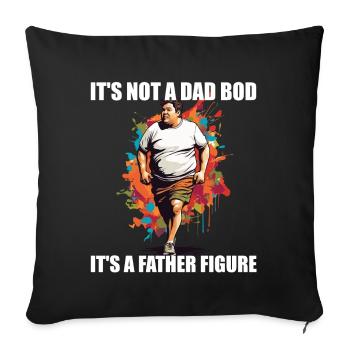 Humorous Father Saying Perfect Style - Sofa pillowcase 17,3'' x 17,3'' (45 x 45 cm) - black - Front