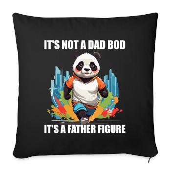 Funny Father Perfect Father's Day Design Style - Sofa pillowcase 17,3'' x 17,3'' (45 x 45 cm) - black - Front
