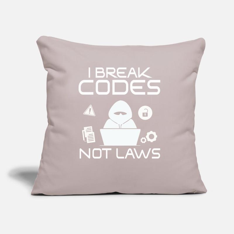 Ethical Hacker Cybersecurity Expertise Sofa pillowcase 17,3'' x 17,3'' (45 x 45 cm)