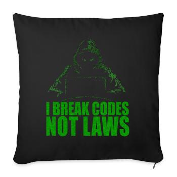 Ethische Hacker-Cybersicherheitsexpertise - Sofakissenbezug 45 x 45 cm - Schwarz - Vorne