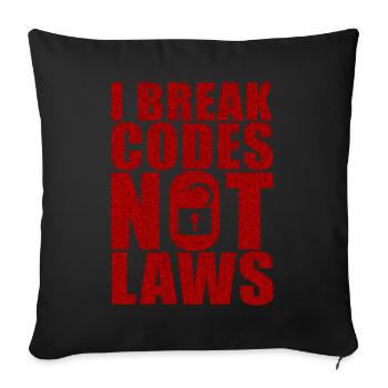 Ethische Hacker-Cybersicherheitsexpertise - Sofakissenbezug 45 x 45 cm - Schwarz - Vorne