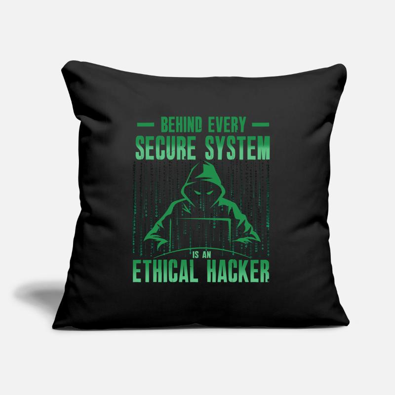 Ethical Hacker Cybersecurity Expertise Sofa pillowcase 17,3'' x 17,3'' (45 x 45 cm)