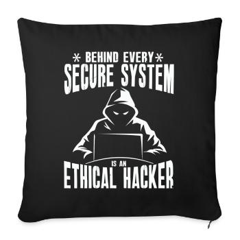 Ethische Hacker-Cybersicherheitsexpertise - Sofakissenbezug 45 x 45 cm - Schwarz - Vorne