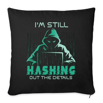 Expertise en cybersécurité des hackers éthiques - Housse de coussin décorative 45 x 45 cm - noir - Devant