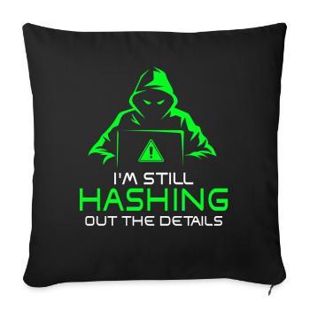 Expertise en cybersécurité des hackers éthiques - Housse de coussin décorative 45 x 45 cm - noir - Devant