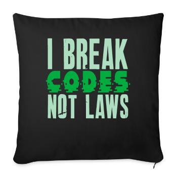 Ethische Hacker-Cybersicherheitsexpertise - Sofakissenbezug 45 x 45 cm - Schwarz - Vorne