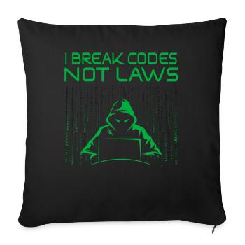 Ethische Hacker-Cybersicherheitsexpertise - Sofakissenbezug 45 x 45 cm - Schwarz - Vorne