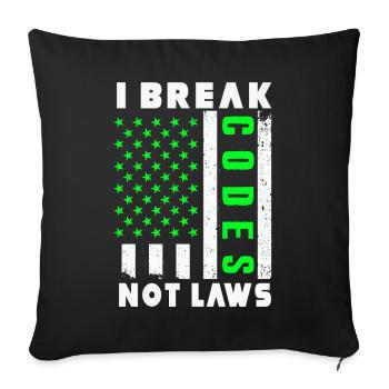 Ethische Hacker-Cybersicherheitsexpertise - Sofakissenbezug 45 x 45 cm - Schwarz - Vorne