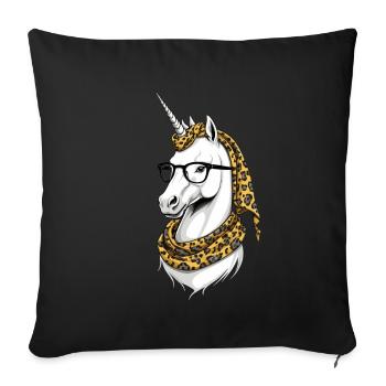 Unicorn Mom Funny Mom Unicorns Loving Mom - Sofa pillowcase 17,3'' x 17,3'' (45 x 45 cm) - black - Front