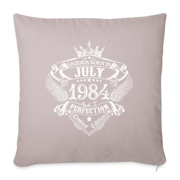 Juli 1984 Geburtstag Juli 1984 Juli - Sofakissenbezug 45 x 45 cm - helles Taupe - Vorne