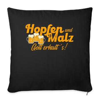 Humorous Beer Drinking Beer Garden Outfit - Sofa pillowcase 17,3'' x 17,3'' (45 x 45 cm) - black - Front