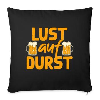Thirst for Drinking Humorous Beer - Sofa pillowcase 17,3'' x 17,3'' (45 x 45 cm) - black - Front