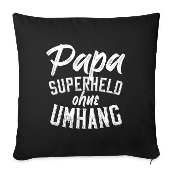 Superhero Dad Dad's Birthday Perfect Style - Sofa pillowcase 17,3'' x 17,3'' (45 x 45 cm) - black - Front