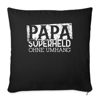 Superhero Dad Perfect Style Father's Day - Sofa pillowcase 17,3'' x 17,3'' (45 x 45 cm) - black - Front