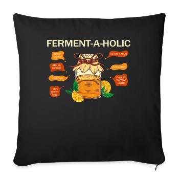 Vorteile von Ferment-A-Holic Kombucha Lover - Sofakissenbezug 45 x 45 cm - Schwarz - Vorne