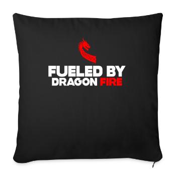 Alimenté par Dragon Fire Dragon Boat - Housse de coussin décorative 45 x 45 cm - noir - Devant