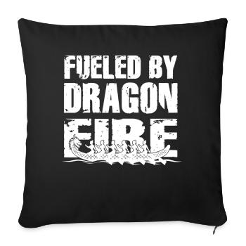 Alimenté par Dragon Fire Dragon Boat - Housse de coussin décorative 45 x 45 cm - noir - Devant