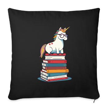 Unicorn Fantasy Stories Cute Unicorn - Sofa pillowcase 17,3'' x 17,3'' (45 x 45 cm) - black - Front