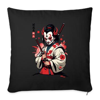Oni Demons Mask Samurai Japanese Demon Culture - Sofa pillowcase 17,3'' x 17,3'' (45 x 45 cm) - black - Front